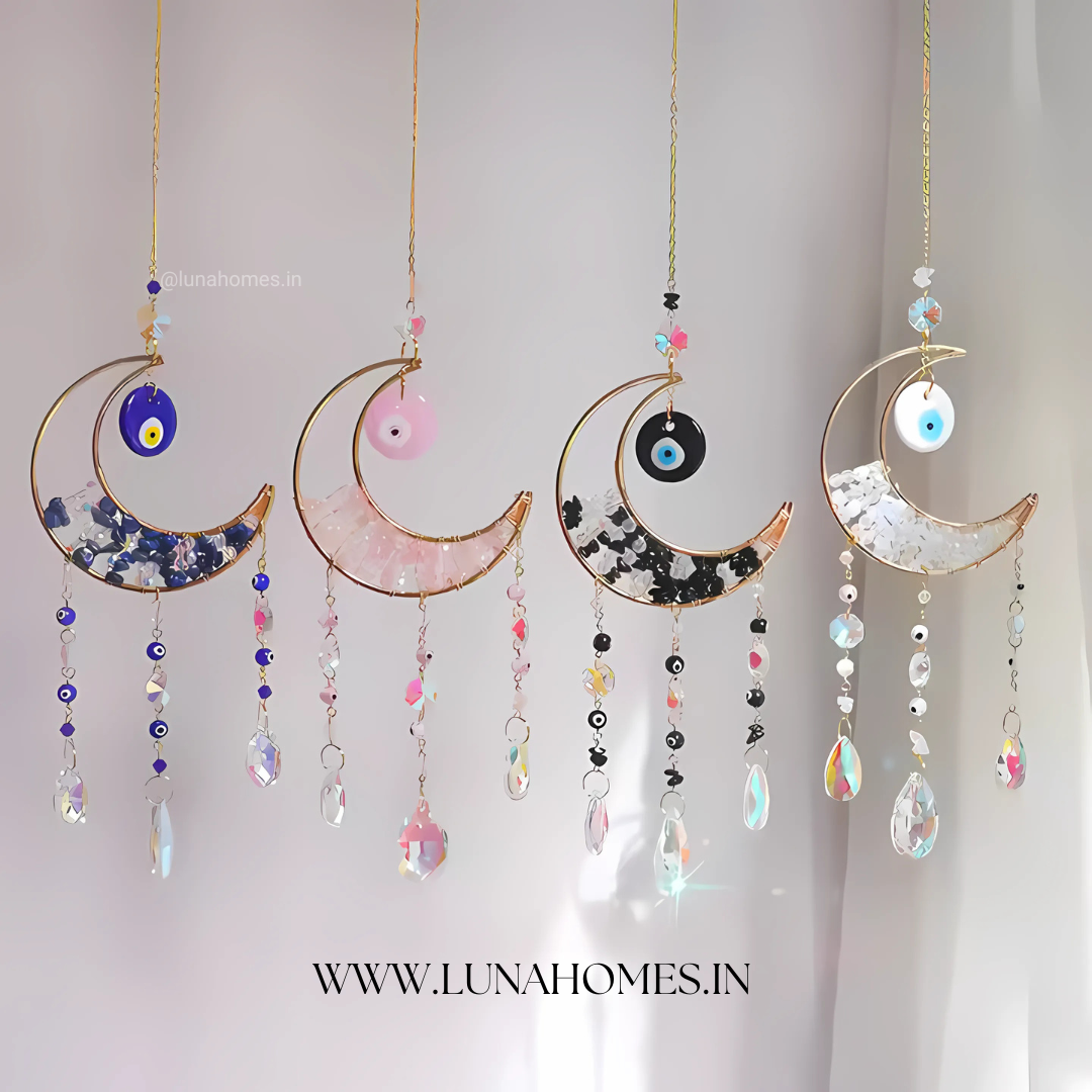 Nazar No More- Evil Eye Natural Gemstone Precious SunCatchers | Suncharms